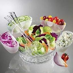maison & cuisine Salad Bar Salad Serving Pot (712-101) Bowl, Spoon, Tray Serving Set image 2