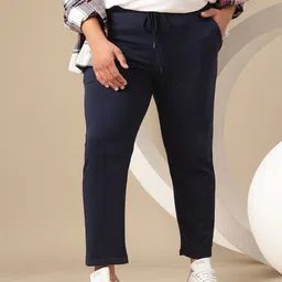 sztori Men Solid Blue Track Pants-picture-30