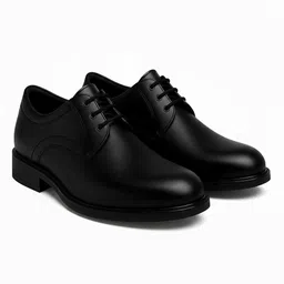wugo Latest Black Oxford Shoes for Men | Comfortable & Durable Formal Wear Derby For Men-picture-13
