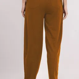 clothink india Women Solid Brown Track Pants image 2