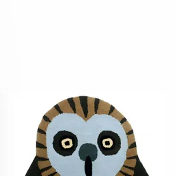 Exotic India Brown and Black Hot-Fudge Owl On A Branch Floor Mat image 2
