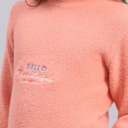 Monte Carlo Girls Typography Printed Turtle Neck Pullover Sweater image 3