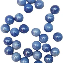 30 Pcs Cloud Blue OR Blue Kanche Marble Glass Ball Goli in Stone Pebble Regular Round Fire Glass Pebbles-image-20