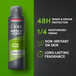 dove Men+Care Extra Fresh Dry Spray Antiperspirant Deodorant (Pack of 3) Deodorant Spray-For Men image 4