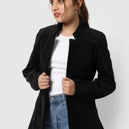 Campus Sutra Notched Lapel Collar Single-Breasted Blazer image 4