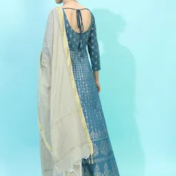 vishudh Pack of 2 Women Printed Cotton Blend Ethnic Dress image 2