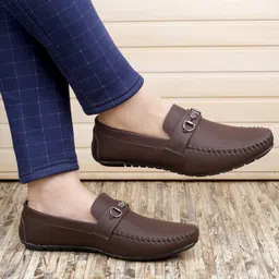 wugatti 100% Pure Leather Stylish Partywear Premium Quality Standard Casual Loafers For Men image 4