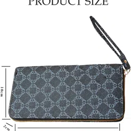 syga Women Casual Black Artificial Leather Wallet image 2