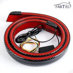 fabtec Carbon Fiber Rear Led Strip Taillight,Brake Light with 48 inch Signal Indicator Car Spoiler image 2
