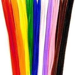 morel 40PC Premium Pipe Cleaners Flexible Chenille Stems MULTI COLOUR image 1