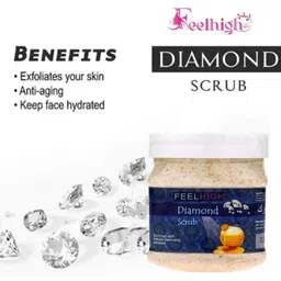 FEELHIGH Set of 2 Diamond Scrub with Natural Cleansing Exfoliant - 500 ml Each image 2