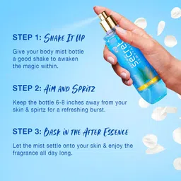 secret temptation Bloom & Dew Long Lasting Body Mist| Dermatologically Tested & Safe on Skin | Body Mist - For Women image 5