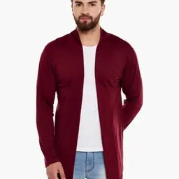 jaswantgupta Men Full Sleeve Maroon Shrug-picture-22