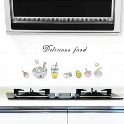 Asian royal Blue & Yellow Printed  Self Adhesive Wall Sticker-image-65