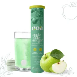 Noa Apple Cider Vinegar Effervescents with Probiotics & Prebiotics for Gut Health, Weight Management, 10 Billion CFU, Vitamins B12, B6, D3, L-Carnitine, Garcinia Cambogia (Green Apple)-image-78