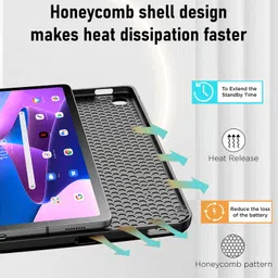 Robustrion Flip Stand Case Cover for Lenovo Tab M10 FHD Plus 3rd Gen 10.6 inch Tablet (Will Not Fit M10 5G Model) - Black image 5