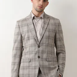 SELECTED Checked Slim Fit Blazers image 5