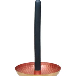 Cocovey Homes Metallic Toned Textured Metal Candle Holder image 3