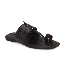 House of Pataudi Men Synthetic Leather Slip-On Sandals image 3