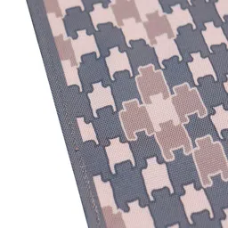 ZEBA Grey & Pink Printed 6-Seater Table Runner image 2