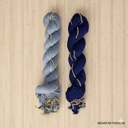 wearfab Chiffon Solid Multicolor Women Dupatta-picture-18