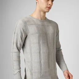INVICTUS Self Design Pure Cotton Pullover image 4
