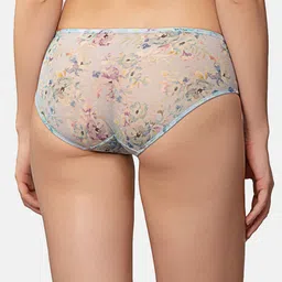 Triumph Women Floral Printed Mesh Ultrasoft Hipster Brief image 4