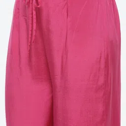 Biba Women Fuchsia Ethnic Motifs Printed Panelled Kurta with Salwar image 3