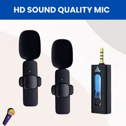 K35 Wireless Mic With Collar Microphone for YouTube/Vloging/Voice RecordingS218 Microphone-image-39