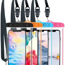 paplaj enterprises Pouch for Rain for Mobile Touch Sensitive Waterproof Mobile Pouch with Strap, Size upto 6.5" Mobiles-picture-10