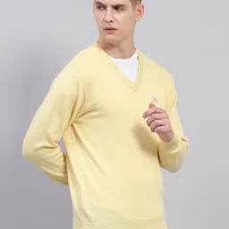 Monte Carlo Men V-Neck Woollen Pullover Sweaters image 2