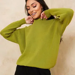 Styli Women Ribbed Oversized Sweater image 3