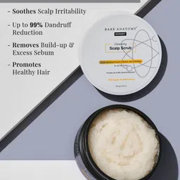 Bare Anatomy Expert Sugar+AHA Extracts Dandruff Reduction Cleansing Scalp Scrub - 250 g image 5