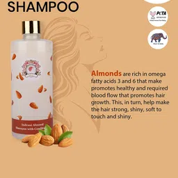Indrani Cosmetics Almond Shampoo with Conditioner - 500 ml image 3