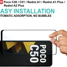 iZAP Tempered Glass Guard for Poco C50, Poco C51, Redmi A1, Redmi A1 Plus, Redmi A2 Plus image 5