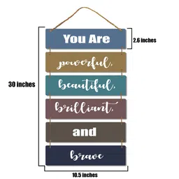 Multicolour Engineered Wood Wall Hanging by Suveharts image 3