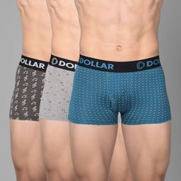 dollar bigboss Pack of 3 Cotton Shuffle Intellisoft Cotton Spandex Printed Men Trunk-picture-14