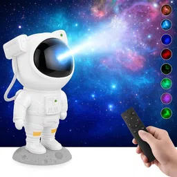 Galaxy Light Astronaut Space Star Projector 360 Adjustable Head With Dual Magnet Night Lamp-image-3