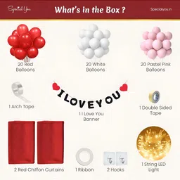 Special You Red & Pink 69 Pieces Festive Decor image 4