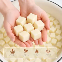 floryn decor Natural Soy Wax | Vegetable Soy Wax for Candle Making | Pure Soy Wax (1 Kg) Candle image 2