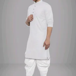 trust ous Men Cotton Blend Kurta Dhoti Set image 3