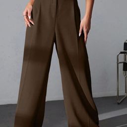 broadstar Women Regular Fit Brown Polyester Trousers-picture-23