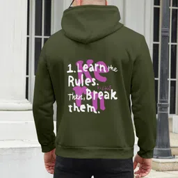 trends twist Men Full Sleeve Printed Hooded Sweatshirt image 4