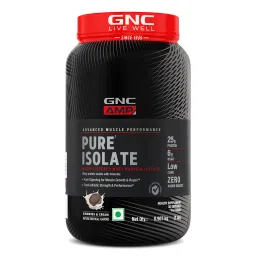 GNC AMP Pure Isolate Low Carb | Boosts Athletic Performance | Builds Lean Muscles | Speeds Up Recovery | Increases Strength | USA Formulated | 25g Protein | 6g BCAA | Cookies & Cream-picture-16