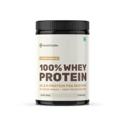 Healthifyme 100% Whey Protein Blend | 25.5gm protein, 5.6gm BCAA | With Digestive Enzymes | No added Sugar or Artificial Sweeteners | Zero Preservatives (Classic Vanilla)-picture-13