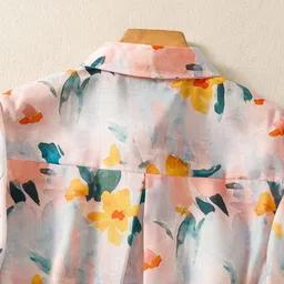 rieka Women Regular Fit Printed Wingtip Collar Casual Shirt image 5