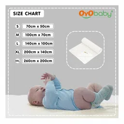 OyO Baby Infant White Instadry Anti-Piling Large Dry Sheet Bed Protector image 5