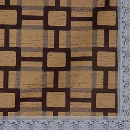 Dakshya Industries Beige & Brown Printed 6-Seater Table Cover image 3