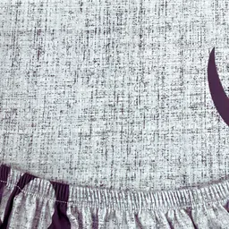 ohello 6Pcs Grey Printed Elasticated Fitted Chair Covers With Table Cover image 3