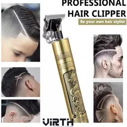 Virth Dragon Style T Shape Zero Gapped 4 Size Adjustable Comb For Haircut & Shave Grooming Kit 120 min Runtime 4 Length Settings-picture-28